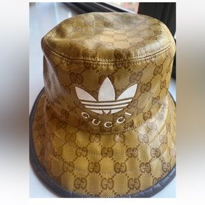 Gucci X Adidas Bucket Hat Size Medium Authentic